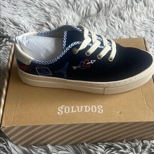 Soludos Blue and White Casual Sneakers